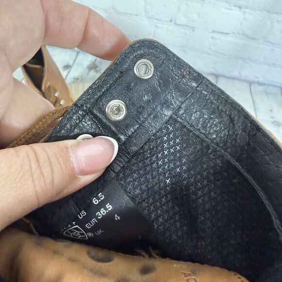 Ariat Advanced Torque Women's Boots Size 6.5 Brown Leather Cowboy Western Boots - Picture 7 of 16